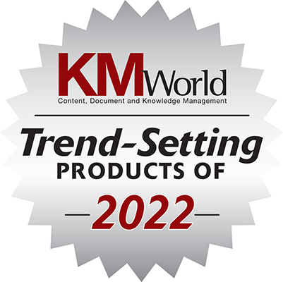KMWorld Trend Setting Products of 2022 Award