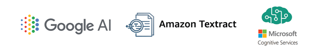 Integraciones de IA Google AI Amazon Textract y Microsoft Cognitive Services